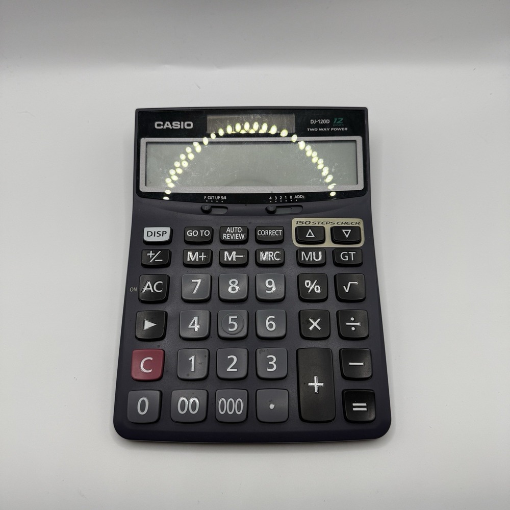 Casio DJ-120D 12-Digit Calculator with 150-Step Check &‎ Correct